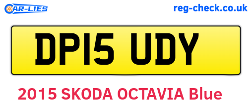 DP15UDY are the vehicle registration plates.