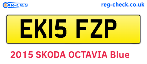 EK15FZP are the vehicle registration plates.