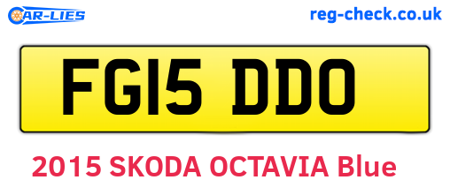 FG15DDO are the vehicle registration plates.