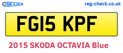 FG15KPF are the vehicle registration plates.