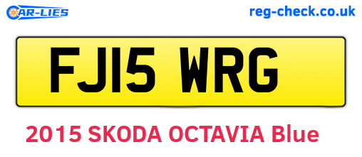FJ15WRG are the vehicle registration plates.