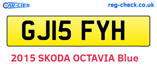 GJ15FYH are the vehicle registration plates.