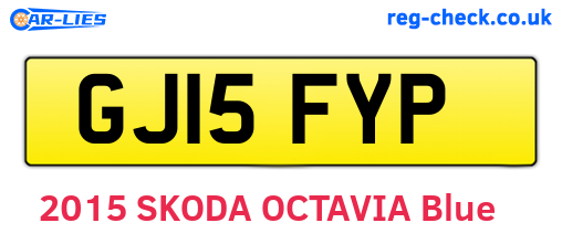 GJ15FYP are the vehicle registration plates.