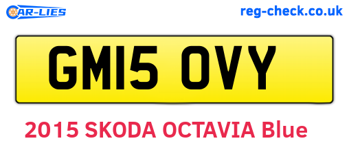 GM15OVY are the vehicle registration plates.