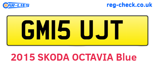GM15UJT are the vehicle registration plates.