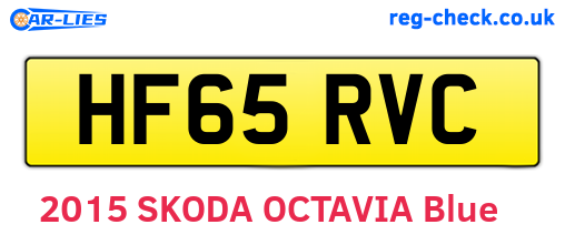 HF65RVC are the vehicle registration plates.