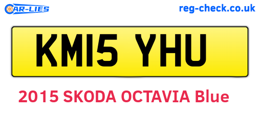 KM15YHU are the vehicle registration plates.