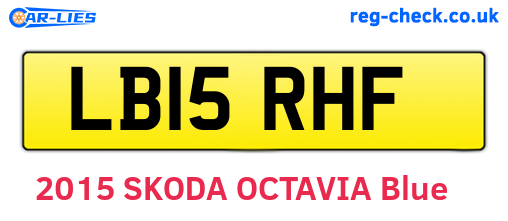 LB15RHF are the vehicle registration plates.