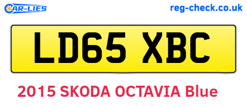 LD65XBC are the vehicle registration plates.