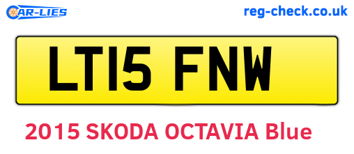 LT15FNW are the vehicle registration plates.