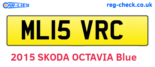 ML15VRC are the vehicle registration plates.