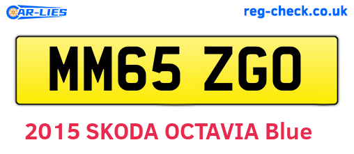MM65ZGO are the vehicle registration plates.