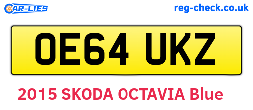 OE64UKZ are the vehicle registration plates.