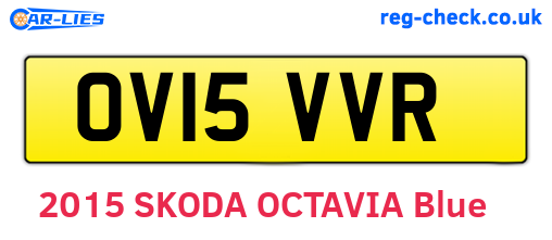 OV15VVR are the vehicle registration plates.