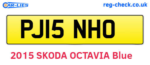 PJ15NHO are the vehicle registration plates.