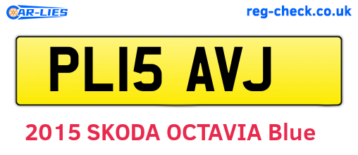 PL15AVJ are the vehicle registration plates.