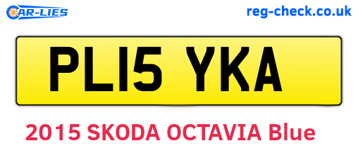 PL15YKA are the vehicle registration plates.
