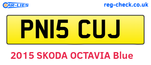 PN15CUJ are the vehicle registration plates.