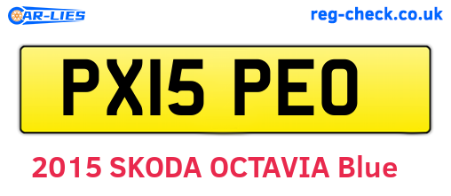 PX15PEO are the vehicle registration plates.