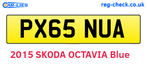 PX65NUA are the vehicle registration plates.