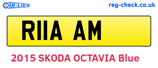 R11AAM are the vehicle registration plates.