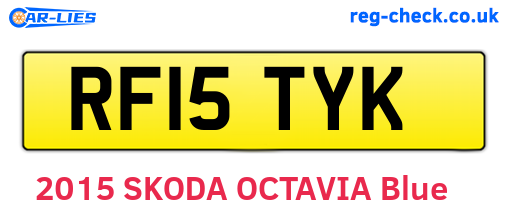 RF15TYK are the vehicle registration plates.
