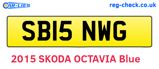 SB15NWG are the vehicle registration plates.