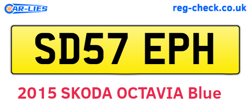 SD57EPH are the vehicle registration plates.