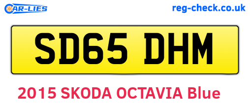 SD65DHM are the vehicle registration plates.
