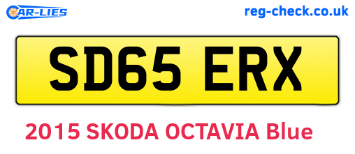 SD65ERX are the vehicle registration plates.