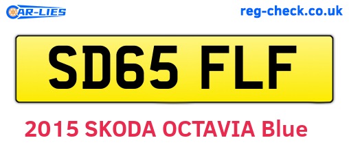 SD65FLF are the vehicle registration plates.