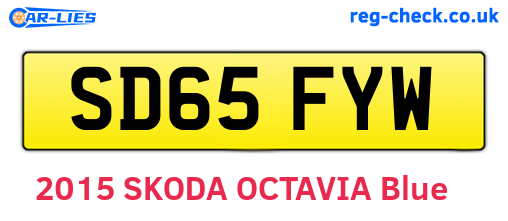 SD65FYW are the vehicle registration plates.