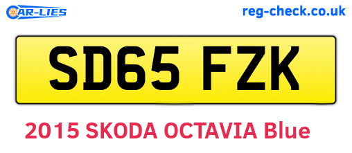 SD65FZK are the vehicle registration plates.