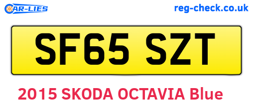 SF65SZT are the vehicle registration plates.