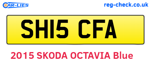 SH15CFA are the vehicle registration plates.