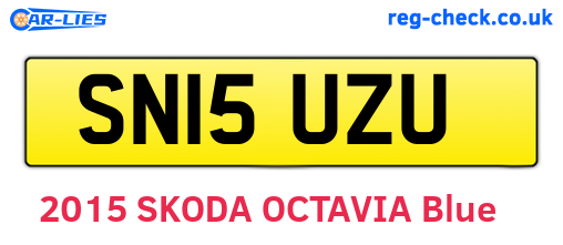 SN15UZU are the vehicle registration plates.