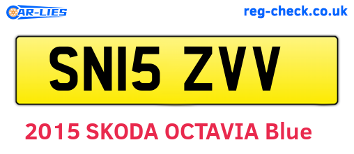 SN15ZVV are the vehicle registration plates.