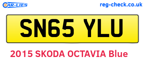 SN65YLU are the vehicle registration plates.