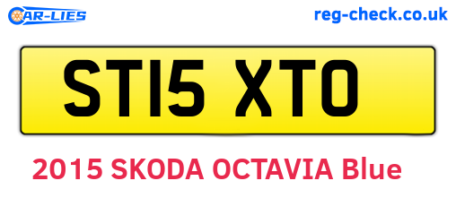 ST15XTO are the vehicle registration plates.