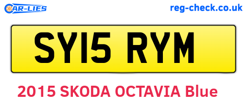 SY15RYM are the vehicle registration plates.