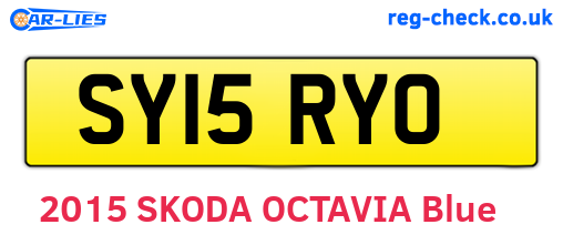 SY15RYO are the vehicle registration plates.