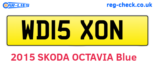 WD15XON are the vehicle registration plates.