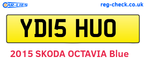YD15HUO are the vehicle registration plates.