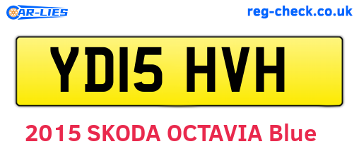 YD15HVH are the vehicle registration plates.