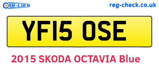 YF15OSE are the vehicle registration plates.