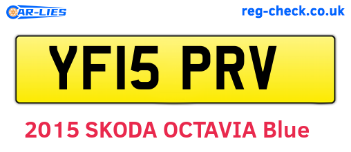 YF15PRV are the vehicle registration plates.