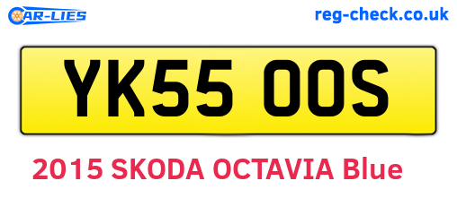 YK55OOS are the vehicle registration plates.