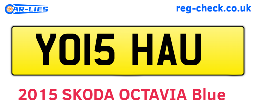 YO15HAU are the vehicle registration plates.