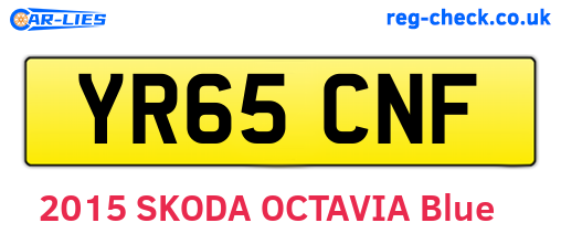 YR65CNF are the vehicle registration plates.