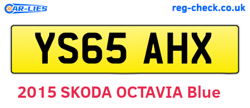 YS65AHX are the vehicle registration plates.